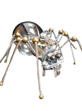 趣味蜘蛛齿轮灯泡家居摆件复古