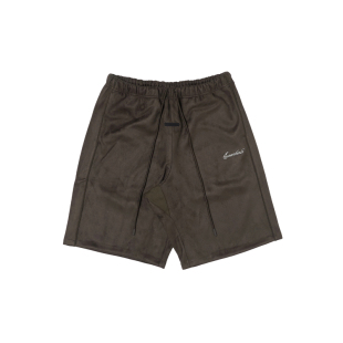 【美式街头】Fear of God Essentials 26SP 麂皮质感弧线抽绳短裤