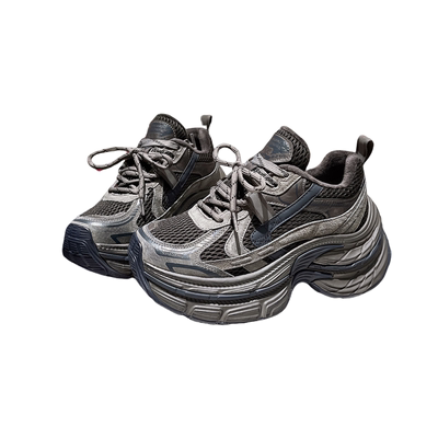 超高跟擦色老爹鞋巴黎2025年新款