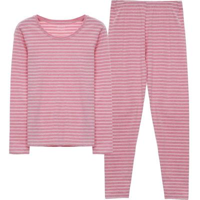 华友源条纹中青年透气保暖内衣