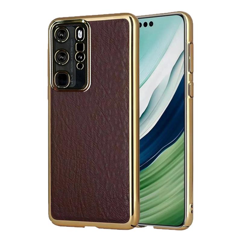适用p40pro+高档鳄鱼皮纹商务壳