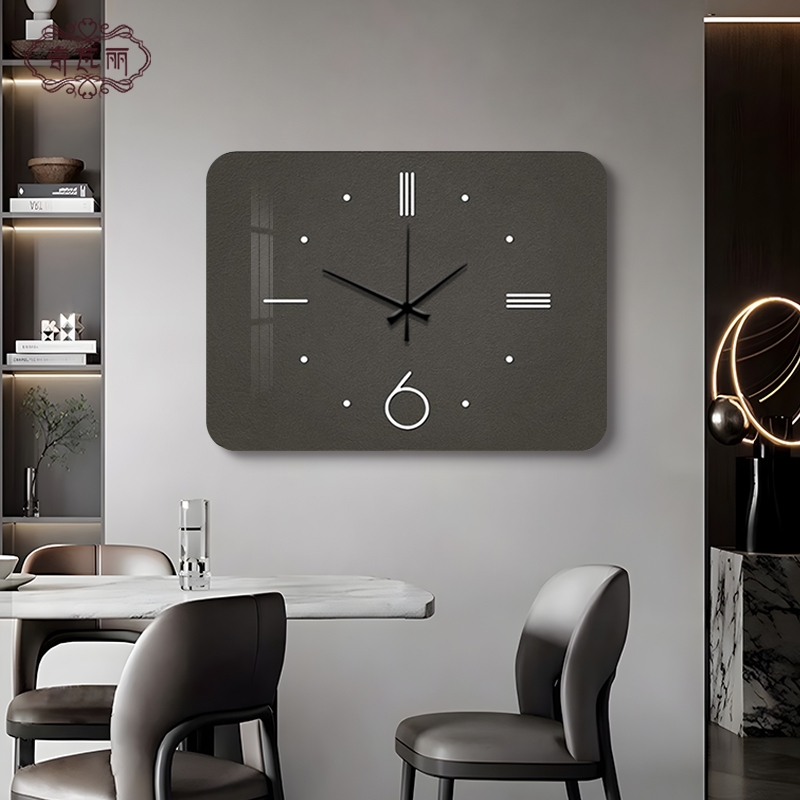 极简电表箱装饰画带钟表高级感配电箱遮挡时钟挂画电闸盒开关壁画