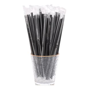 一次性吸管绿色奶茶直尖加长细吸管独立纸包装饮料小吸管塑料果汁