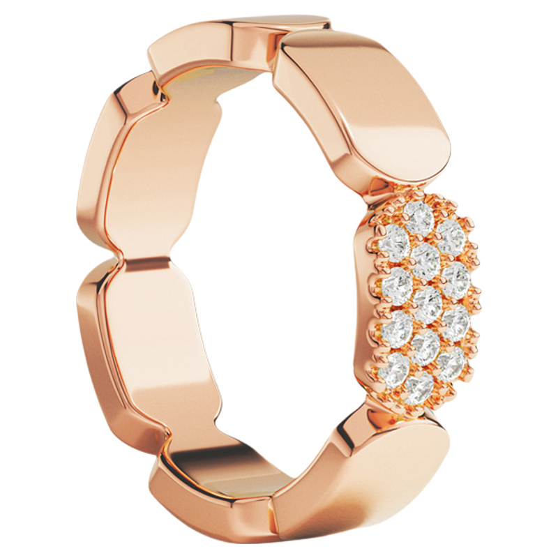 [杨紫同款]APM Monaco玫瑰金色戒指女高级感轻奢手饰新年礼物