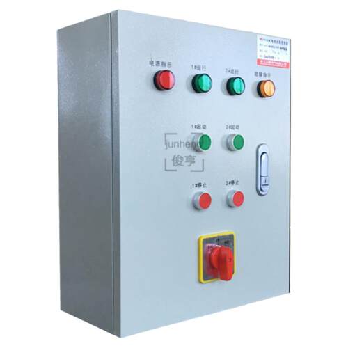 水泵控制箱定时轮换循环一用一备浮球型排污泵潜一控二4KW