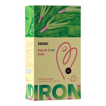 inne因你天然菠菜铁儿童铁剂婴幼儿宝宝补血补铁新生儿小钢铁侠