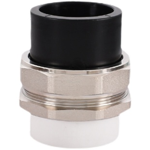 PE转PPR活接20PE25 32 40 50 63PPR双头等径转换铜接头水管配件