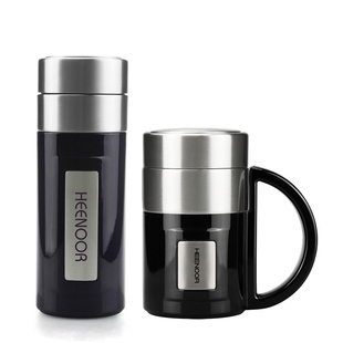 希诺保温杯正品不锈钢真空泡茶杯子高档礼品男女士泡茶水杯XN8700