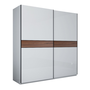 简约现代推拉门衣柜卧室烤漆移门大衣橱整体定制实木多层板家具