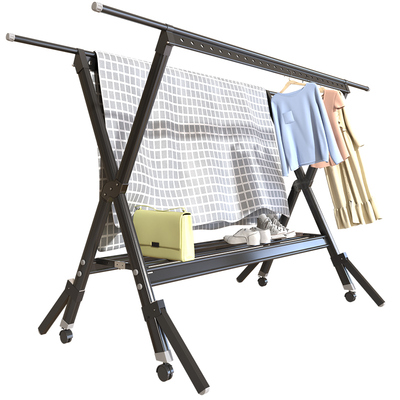 铝合金晾衣架落地晒被子神器