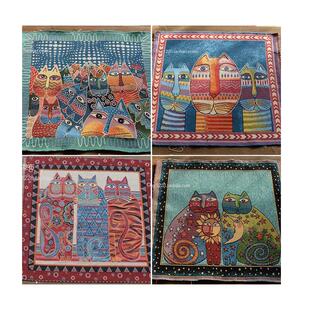 diy手工面料名族布料棉麻布料定位提花抱枕靠垫布挂布1件包邮