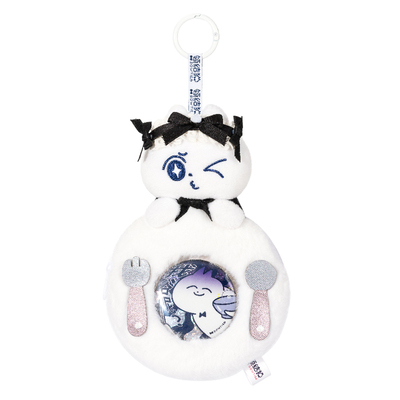 WadollToysx领结猫盲盒吃谷咖啡厅毛绒吧唧包痛包谷美包挂件周边