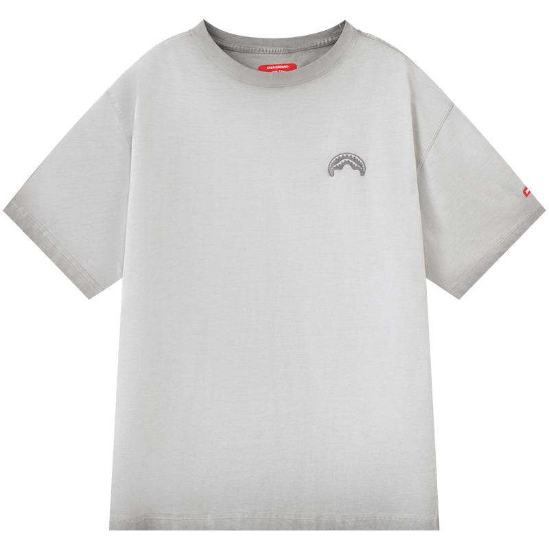 SprayGround2024年上新美式复古字母印花T恤夏季男士纯棉潮流短袖