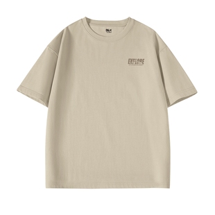 班尼路S&K系列纯棉短袖体恤男士春秋季宽松半袖男新款百搭上衣LF