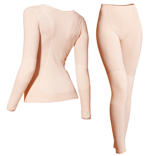 美雅碧保暖内衣女自发热加绒修身打底德绒秋衣秋裤男士秋冬季套装