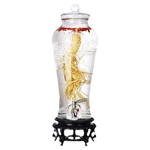 泡酒玻璃瓶带龙头人参泡酒专用瓶10斤20斤15泡药酒坛子家用密封罐