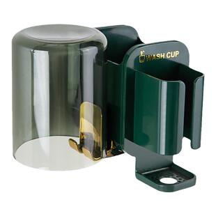 轻奢电动牙刷置物架免打孔壁挂墙式刷牙杯子牙刷杯收纳架挂架套装