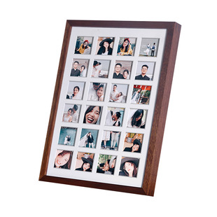 实木宫格相框diy定制拼图照片礼物摆台排版洗照片做成相册挂墙