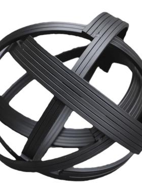 简约金属黑色线球摆件家居装饰品