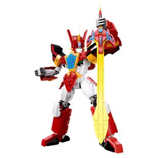 杰星58033大地使者手办国产积木MOC机甲光能使者魔动王拼装模型