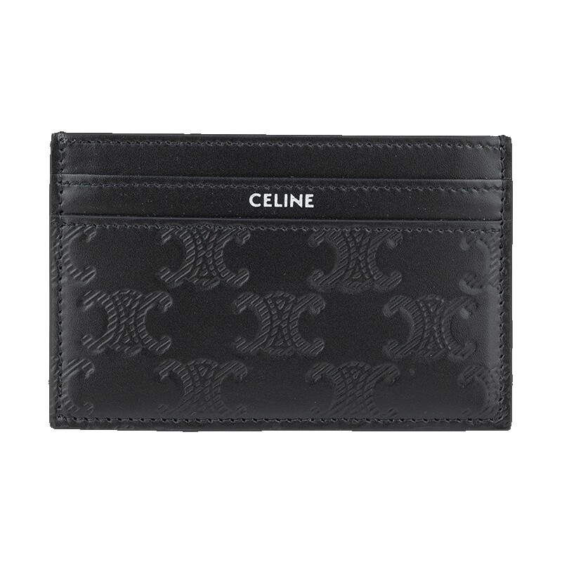 CELINE徽标印花休闲卡包女士