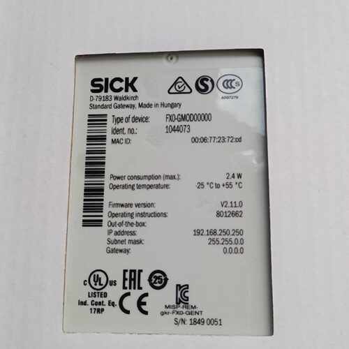 询价SICK西克安全继电器 FXO-GMOD00000  订货号