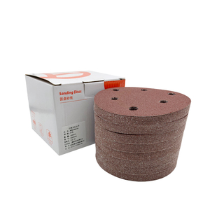 驰甬5寸6孔植绒砂纸气磨机圆形墙面汽车无尘打磨抛光9寸自粘沙纸