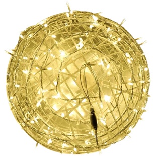 led太阳能藤球灯户外庭院防水圆球灯球形园林亮化装饰灯满天星