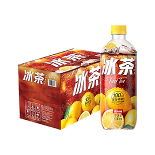 【农夫山泉专场】农夫山泉冰茶碳酸茶饮料600ml*15瓶/箱冰柠檬味