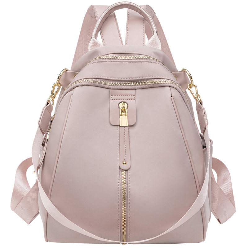 双肩包女2026新款时尚牛津布防水女士贝壳背包洋气休闲通勤旅行