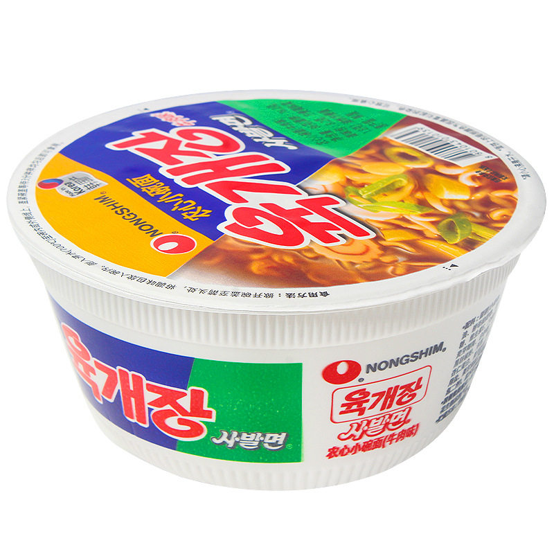 农心牛肉泡菜碗装方便面86g