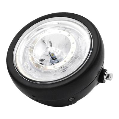 改装复古gn125铁壳天使圈前照灯