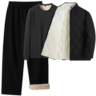 看守所男女士秋冬季加绒加厚棉衣外套三件套在押服刑人员专用套装