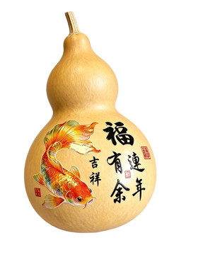 葫芦专用锦鲤福字水晶标防水贴纸