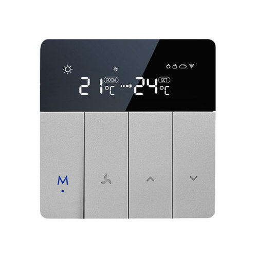 两联供温控器中央空调面板风机盘管wifi远程控制已接入米家APP