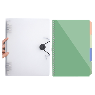 不硌手活页本外壳透明可拆卸a4活页夹壳26孔b5大容量活页笔记本壳a5金属铁夹套活页壳子20孔30pvc单卖