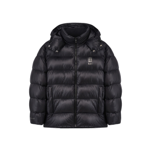 KENT&CURWEN/肯迪文秋冬男士英伦三狮可脱卸帽90白鹅绒羽绒服外套