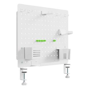 日本山业电竞电脑桌书桌置物架侧面下方洞洞板墙上挂钩收纳神器