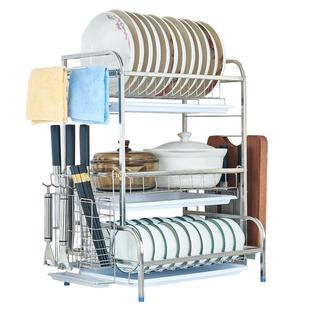 304不锈钢厨房碗架沥水架台面晾放碗筷沥碗置物架家用碗碟收纳盒