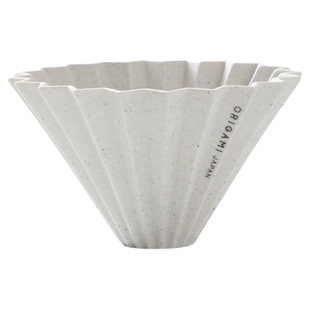 FELLOW ORIGAMI再生白折纸滤杯手冲咖啡滤杯V60陶瓷滴滤咖啡杯S号