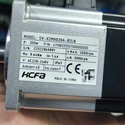 溢价-禾川伺服电机，型号SV-X2MH020A-B2LN，200W