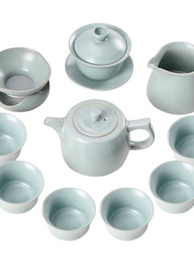 还真德化汝窑开片可养功夫茶具