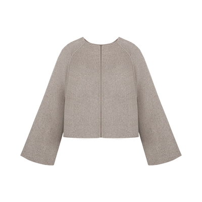 甜美日系羊绒绵羊毛毛呢斗篷大衣