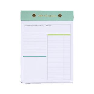 莱恩纸品每日计划便签本周计划本to do list日程本时间管理效率手册板夹记事本会议记录本北欧风拍纸本备忘录