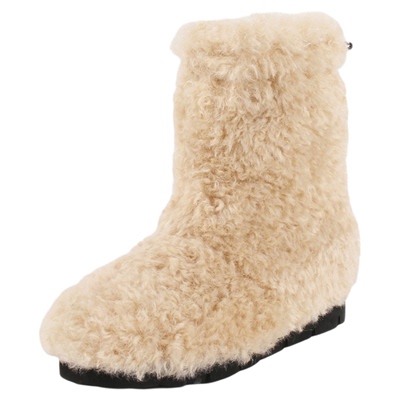 保暖加绒平底雪地靴短靴套筒