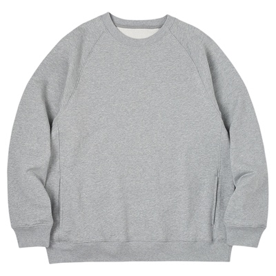 NATIVEWELL圆领口袋套头卫衣微阔版型长绒棉精致毛圈重磅厚款