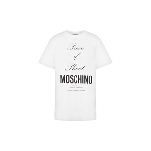 Moschino/莫斯奇诺  女士字母徽标装饰短袖T恤