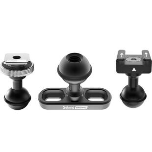 Selens/喜乐仕蝴蝶怪手云台球头固定套件冷靴座单反快拆式热靴座配件兔笼固定座