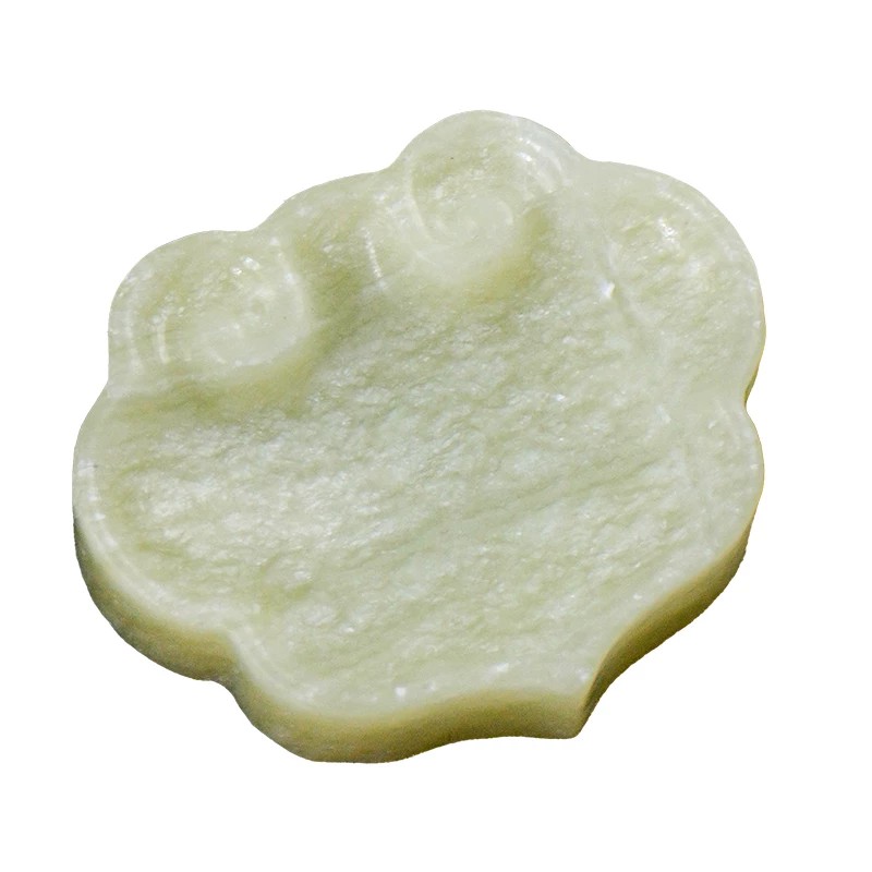 景阳阁岫玉墨碟天然玉石砚台