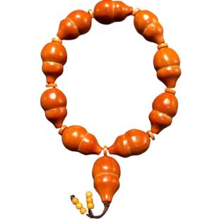 小葫芦手把件男士橄榄核手串男款盘玩高端核雕精雕刻女士手链女款